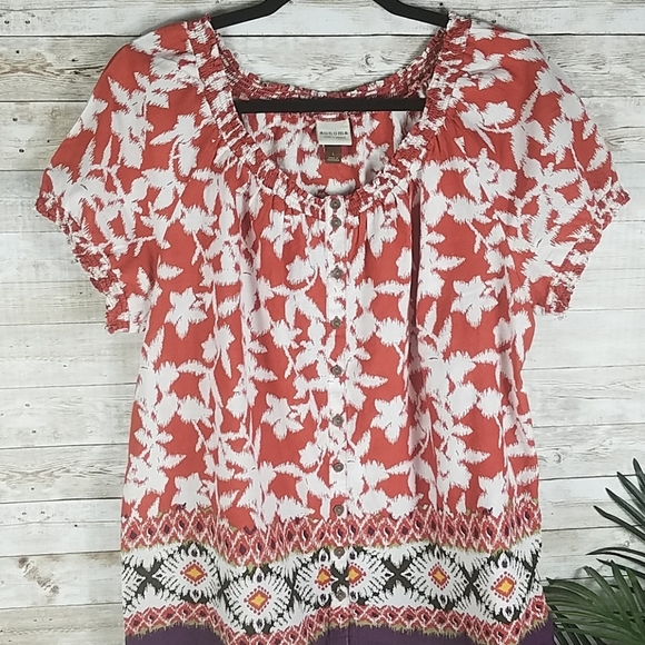 Sonoma Tops - Sonoma, multi-color Hobo top, size L